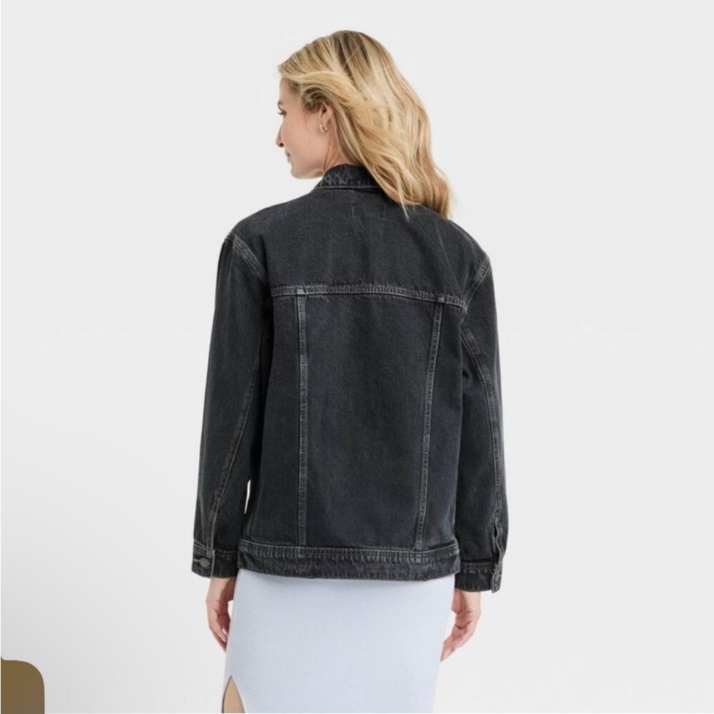 Universal Thread Black Denim Jacket - Picture 2 of 3